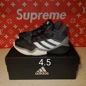 SIZE 4.5 - ADIDAS HARDEN BOUNCE STEPBACK BASKETBALL SHOES. SIZE 4.5 = 5.5 W.